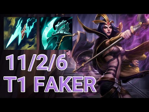 T1 Faker Leblanc Mid VS Azir | KR GrandMaster Patch 13.12