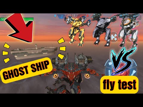 FLYING TITAN goes to the SHIP in carrier map | flying test ao ming VS Dragon bots VS Hover