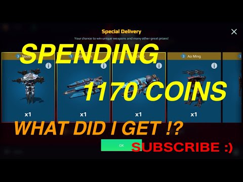 Opening the TITAN CHEST - Spending 1170 coins | 6th Anniversary Event - War Robots