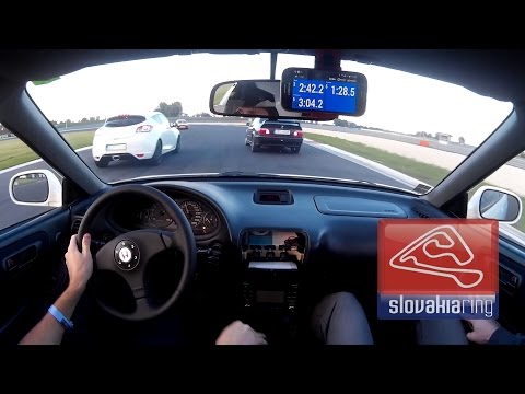[ENG CC] Integra Type R vs. BMW M3 E36, Megane RS on Slovakiaring [TD1]