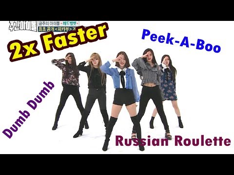 Red Velvet 2X FASTER - Dumb Dumb + Russian Roulette & Peek-A-Boo [WEEKLY IDOL]