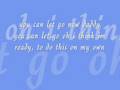 You Can Let Go Now Daddy Lyrics