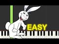 My Friend Rabbit Theme Song Piano Tutorial