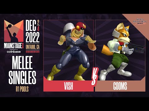 Vish (Captain Falcon) vs Gooms (Fox) - Melee Singles Pools Winners Quarter-Final  - Mainstage 2022
