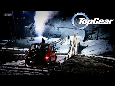 ROCKET-POWERED MINI SKI JUMP Top Gear | 4K 60fps AI Upscale #topgear #thegrandtour