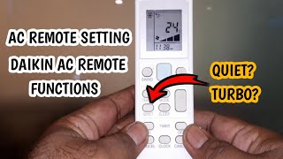 How to Use Air Conditioner Remote Control | Daikin Ac Remote Setting | Ac Remote Control Functions