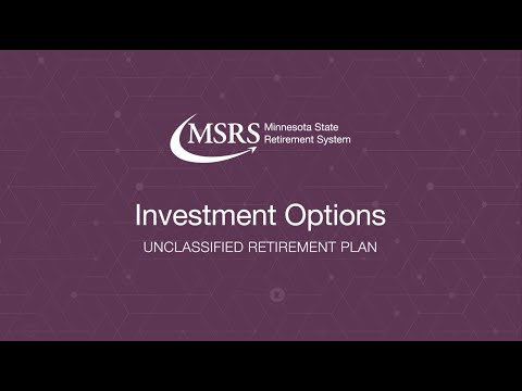 MSRS Unclassified Retirement Plan Investment Options