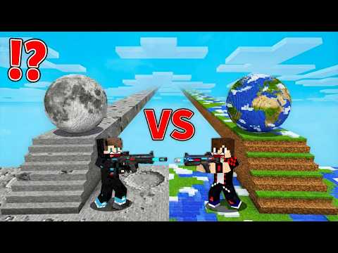 ماين كرافت : حـرب طرق الحظ ولكن طريق القمر ضد طريق الأرض !!؟ 🔥😱