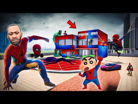 🤩Franklin House Upgraded In "SPIDERMAN HOUSE" In Indian Bike Driving 3d!