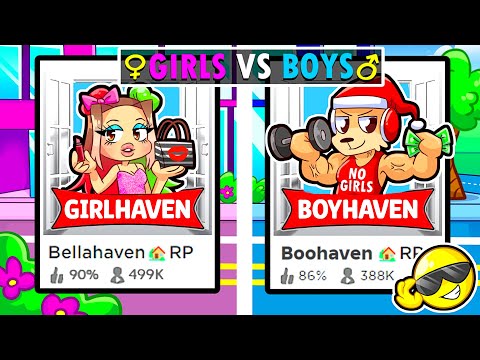 WE Created a GIRLS VS BOYS Brookhaven Game..