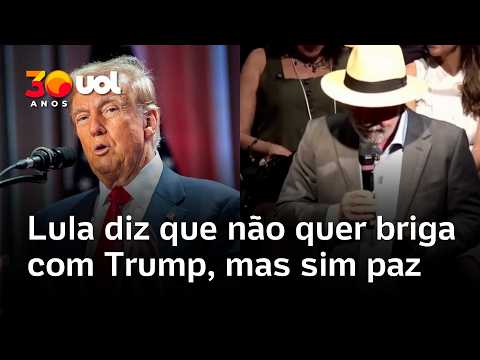 Lula diz que não quer briga com Trump, mas sim paz, em evento que oficializa Alckmin como vice; veja