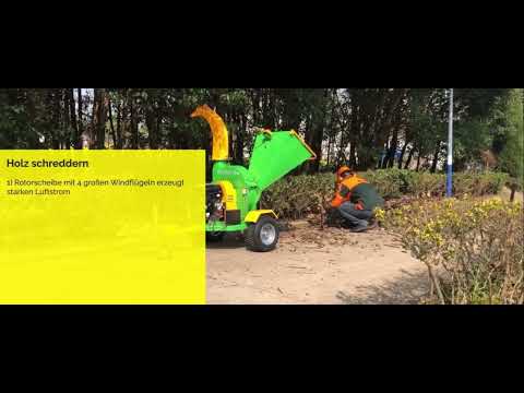 Sieger 4.5” flywheel wood chipper. 2 yr warranty.