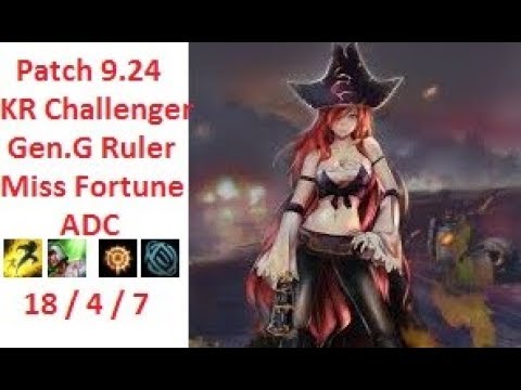 Gen.G Ruler - Miss Fortune vs Aphelios - KR Challenger 1456 LP