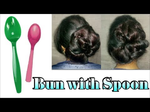 BUN WITH *SPOON* || PARTY BUN WITH SPOON FOR GIRLS | Stylopedia Video
