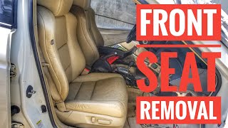 ACURA TL FRONT SEAT REMOVAL TUTORIAL (QUICK AND EASY)
