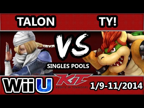 KiT 15 - TY! (Bowser, Falcon) Vs. Talon (Sheik) SSB4 Bracket Pools - Smash 4 Wii U