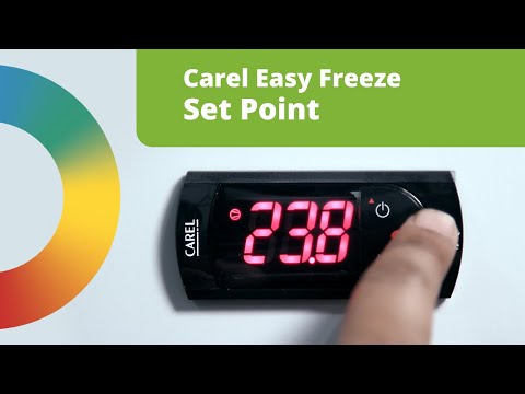 Changing the Set Point: Carel Easy Freeze Digital Controller