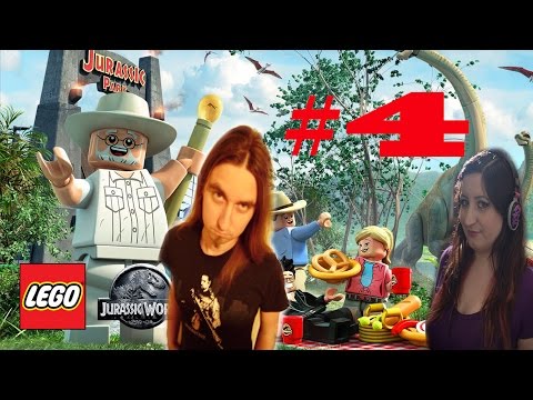 LEGO Jurassic World Gameplay Walkthrough 100% Part 4: Restoring Power Story Mode 2 Player Co-op