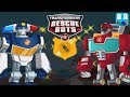 Transformers Rescue Bots Save Griffin Rock Chase And Heatwave Save The City From Meteor Disaster
