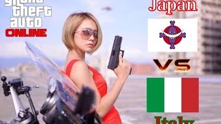 【GTA5】 l JAPAN vs ITALY l 1on1 PISTOL l