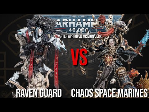 Raven Guard Vs Chaos Space Marines - Warhammer 40k 10th Edition