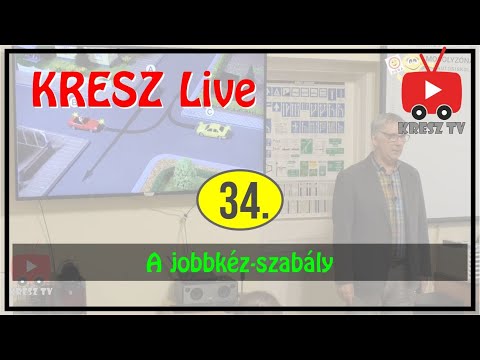 KRESZ tanfolyam Live - 34. - A jobbkéz-szabály