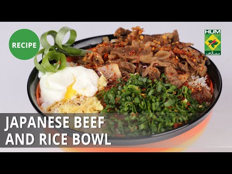 Japanese Beef And Rice Bowl Roast Recipe | Dawat |...