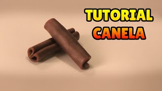 🔴 FAÇA CANELA EM PAU - Tutorial Fácil Biscuit, Pasta Americana, Clay ou Plastilina - DIY