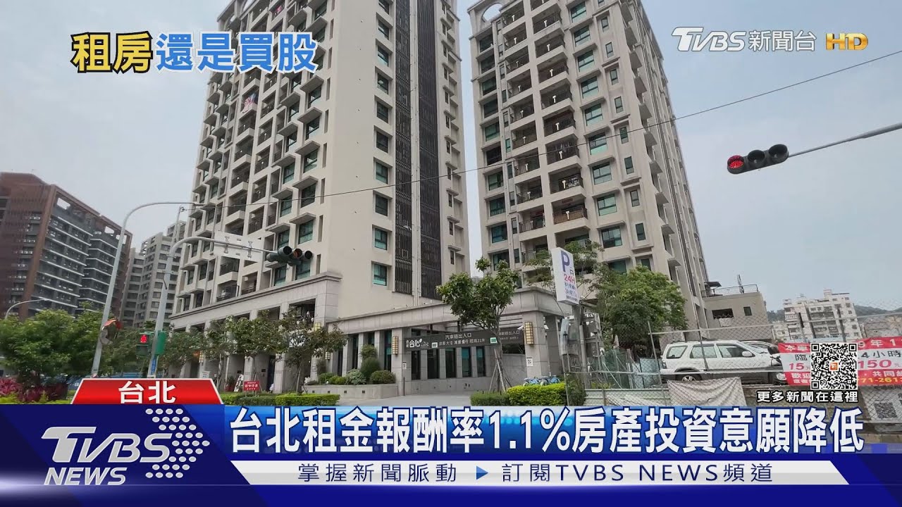 台灣租金報酬率世界低! 買房投資會賠錢?