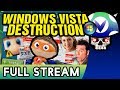Vinesauce Joel Windows Vista Destruction FULL STREAM Part 1