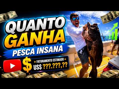 QUANTO GANHA O CANAL PESCA INSANA | GANHOS REAIS 2026