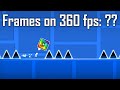 Cube jumps with Frames counter — Geometry Dash