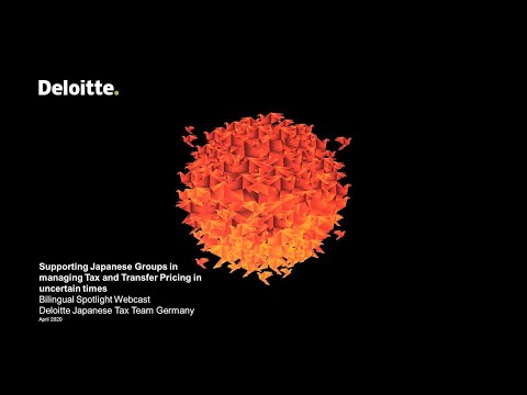 Webcast Japanese Business Tax Team - Covid 19 Special - Business Tax and Transfer Pricing