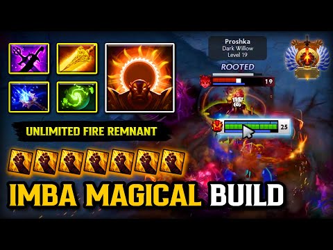 IMBA MAGICAL BUILD MID Ember Spirit | Aghs Scepter + Refresher Orb Build | Unlimited Fire Remnant