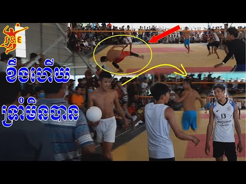 Boom!!! Amazing Time Of Volleyball Match Power Players - REACH VS ZHERN TEAM || OH MY GOD