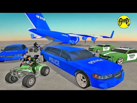 US Police Limo Transport: Plane Transporter Game - Android Gameplay FHD