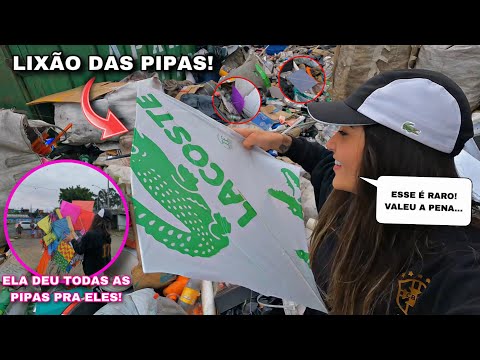 Resgatei o Raião da Lacoste que Caiu no Meio do Lixão | Pipas Raras Caindo no Paraíso da Xepa!