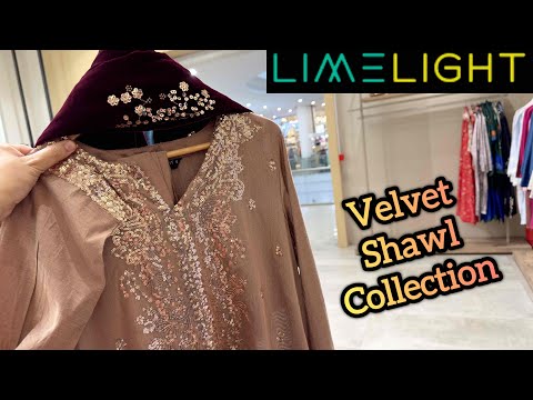 LIMELIGHT Velvet Collection 2025❤️ Limelight New Winter Collection 2025❤️ Limelight Velvet Shawls❤️