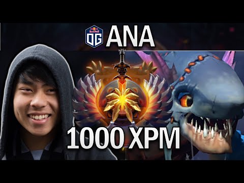 OG.ANA SMURF SLARK WITH 1000 XPM - DOTA 2 7.29 GAMEPLAY