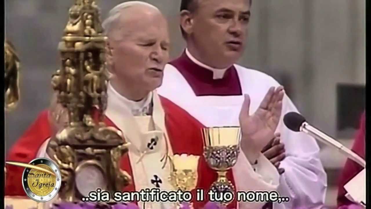 Beato João Paulo II canta o Pai Nosso (1982)