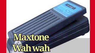 Video thumbnail for MAXTONE CB Wah wah (Crybaby clon) by Mariano Castor