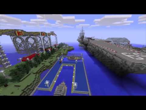 EPIC Naval Battle Zone on Minecraft Server! 😱