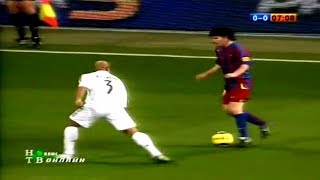 18 Year Old Lionel Messi Toying With Real Madrid ► Messi&#39;s First El Clasico Match !!