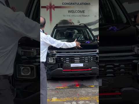 DELHI’S FIRST EXTER KNIGHT EDITION DELIVERY🖤 #hyundai #Exter #knight #black #panther #youtube #duet