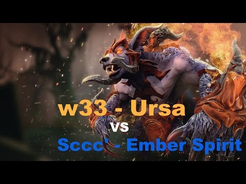 w33 - Ursa VS Sccc' - Ember Spirit @Midlane Match #1 ESL One Genting 2017