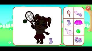 🎾 7 Athlete Build-A-Character Shape Matching Puzzles - Puzzle Kids Jigsaw Puzzles Walkthrough