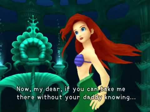 Kingdom Hearts, English cutscene: 128 - Stealing the Trident - HD 720p