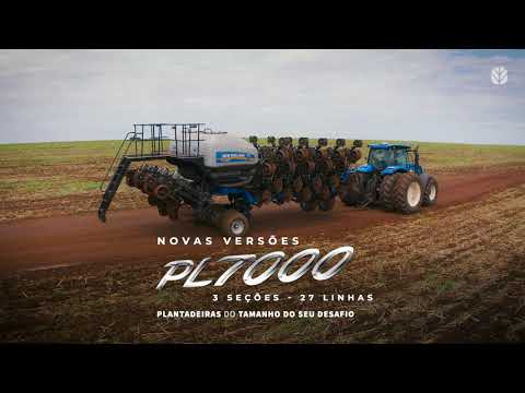 New Holland PL7000 – 27 linhas com 3 seções: agilidade no transporte e eficiência no plantio