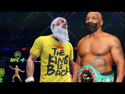 UFC 4 | Old Bruce Lee(Player) vs Mike Tyson(CPU)  | Legendary Level