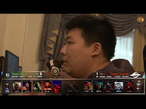 The Kiev Major | Group Stage Day 1 - Team Secret vs VG.J | Game 2, Part 1